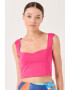 JIMMY KEY Top crop slim fit - Pled.ro