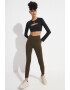 JoyStar Bluza crop cu maneci lungi si decupaj frontal - Pled.ro