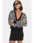 June Cardigan crop cu animal print - Pled.ro