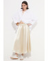 June Fusta midi din satin - Pled.ro