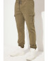 June Pantaloni cargo cu snur de ajustare in talie - Pled.ro