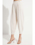 June Pantaloni crop conici din amestec de in - Pled.ro