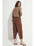 June Pantaloni crop conici din amestec de in - Pled.ro