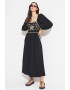 June Rochie evazata cu broderie - Pled.ro