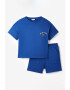 June Set de tricou si pantaloni scurti din bumbac - 2 piese - Pled.ro