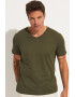 June Tricou slim fit cu decolteu in V - Pled.ro