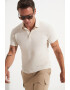 June Tricou polo cambrat de bumbac - Pled.ro