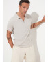 June Tricou polo cu fermoar scurt - Pled.ro