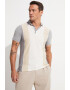 June Tricou polo slim fit cu model colorblock - Pled.ro