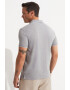 June Tricou polo slim fit cu model colorblock - Pled.ro