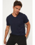 June Tricou slim fit cu decolteu in V - Pled.ro