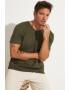 June Tricou slim fit cu decolteu in V - Pled.ro