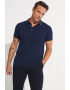 June Tricou slim fit polo de bumbac pique - Pled.ro