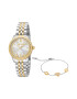 JUST CAVALLI Set de ceas quartz si bratara cu mode bicolor - Pled.ro