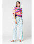 JUST CAVALLI Tricou cu model tie-dye si pliuri laterale - Pled.ro