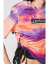 JUST CAVALLI Tricou cu model tie-dye si pliuri laterale - Pled.ro