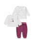 KANZ Set de bluza cardigan si pantaloni din amestec de bumbac - 3 piese - Pled.ro