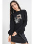 Karl Lagerfeld Bluza de trening de bumbac organic cu logo din strasuri - Pled.ro