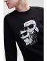 Karl Lagerfeld Bluza de trening din amestec de bumbac organic Ikonik - Pled.ro