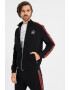 Karl Lagerfeld Bluza sport cu fermoar si benzi laterale cu logo - Pled.ro