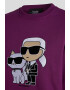 Karl Lagerfeld Bluza sport din amestec de bumbac organic Ikonik - Pled.ro