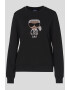 Karl Lagerfeld Bluza sport din bumbac organic cu model grafic Ikonic - Pled.ro