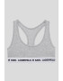 Karl Lagerfeld Bustiera racerback cu banda cu logo - Pled.ro