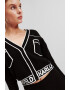 Karl Lagerfeld Cardigan crop din amestec de lana - Pled.ro