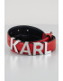 Karl Lagerfeld Curea de piele cu aplicatie logo metalica - Pled.ro