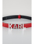 Karl Lagerfeld Curea de piele cu aplicatie logo metalica - Pled.ro