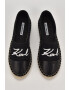 Karl Lagerfeld Espadrile de material textil cu garnituri de piele - Pled.ro