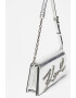 Karl Lagerfeld Geanta crossbody cu logo stralucitor K/Signature 2.0 - Pled.ro