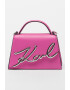 Karl Lagerfeld Geanta crossbody de piele cu aplicatie logo K/Signature 2.0 - Pled.ro