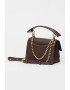 Karl Lagerfeld Geanta crossbody de piele si piele intoarsa K/Seven - Pled.ro