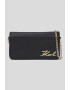 Karl Lagerfeld Geanta crossbody de piele Signature - Pled.ro