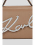 Karl Lagerfeld Geanta crossbody de piele Signature 2.0 - Pled.ro