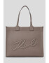 Karl Lagerfeld Geanta shopper de piele ecologica cu logo in relief - Pled.ro