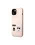 Karl Lagerfeld Husa de protectie Case Liquid Silicone Karl and Choupette MagSafe Compatible pentru iPhone 14 Plus Roz - Pled.ro