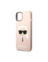 Karl Lagerfeld Husa de protectie Liquid Silicone Karl Head MagSafe Compatible pentru iPhone 14 Roz - Pled.ro