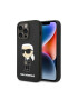 Karl Lagerfeld Husa de protectie silicon lichid Ikonik NFT pentru iPhone 14 Pro Max Negru - Pled.ro