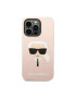 Karl Lagerfeld Husa protectie Liquid Silicone pentru iPhone 14 Pro Roz - Pled.ro