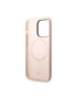 Karl Lagerfeld Husa protectie Liquid Silicone pentru iPhone 14 Pro Roz - Pled.ro