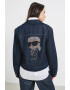 Karl Lagerfeld Jacheta de denim cu logo din strasuri - Pled.ro