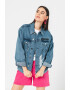 Karl Lagerfeld Jacheta unisex din denim cu imprimeu logo - Pled.ro