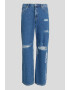 KARL LAGERFELD JEANS Blugi ampli de bumbac organic cu logo - Pled.ro