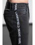 KARL LAGERFELD JEANS Blugi conici cu benzi logo - Pled.ro