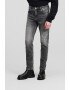 KARL LAGERFELD JEANS Blugi din amestec de bumbac organic cu aspect decolorat - Pled.ro