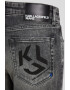 KARL LAGERFELD JEANS Blugi din amestec de bumbac organic cu aspect decolorat - Pled.ro