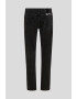 KARL LAGERFELD JEANS Blugi din bumbac organic cu talie medie si model uni - Pled.ro