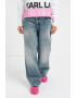 KARL LAGERFELD JEANS Blugi relaxed fit cu talie inalta - Pled.ro